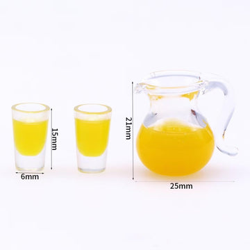 White Fake Glass of Milk 1/12 Miniature Milk Pitcher Dollhouse Decoration Accessories Milk jug Toy Dollhouse Accessories Pitcher 0.9x0.8x0.9 inch