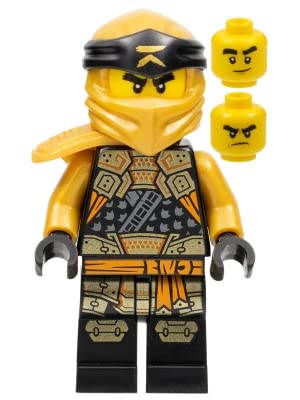LEGO Ninjago: Cole Crystalized (Golden Ninja) Minifigure with Dual Gold Weapons