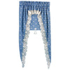 Melody Jane Dolls Houses Blue Tiffany Heart Curtains Miniature Window Accessory