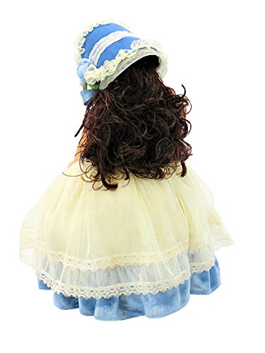 American Fashion World Blue Colonial Dress Set for 14-Inch Dolls | Hat Included | Premium Quality & Trendy Design | Outfit Fashions