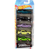 Hot Wheels Fast & Furious Toy Cars, Set of 5 1:64 Scale Die-Cast Vehicles Inspired By & Seen in the Fast Movies