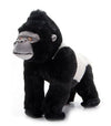 The Petting Zoo Silverback Gorilla Stuffed Animal Plushie, Gifts for Kids, Earth Keeperz Wildlife Animals, Zoologee Black Silverback Gorilla Plush
