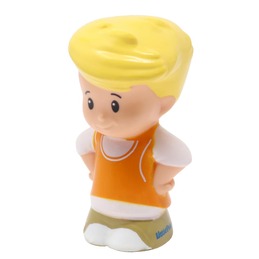 Fisher-Price Replacement Part for Collectible Little People Lil Movers Airplane Playset BLR84 - Replacement Eddie Figure in Orange Vest