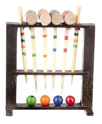 Dollhouse Miniature Croquet Set