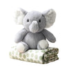 The Peanutshell Blanket Gift Set, Ellie Plush Elephant Stuffed Animal Toy for Boys, Girls, Cute Elephant Plushies, Animal Plush Toys, Small