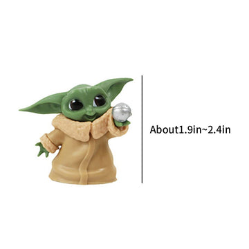 ZKTSRY 5-Pack Baby Yoda Gifts - 2.2-Inch Anime Action Figure Model, Action Figures Suitable for Movie Fans of All Ages