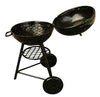EatingBiting 1:12 mini House Miniature Furniture Room Kitchen Utensils Garden Round BBQ Oven Grill for Kitchen Small House Decor of Livingroom