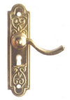 Melody Jane Dolls Houses Dollhouse Miniature Brass Door Plate & Handle