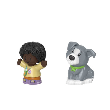 F-Price Toy Figure Pack - Story Starter Figure Set - HBW73 - Hiker & Gray Dog Figures