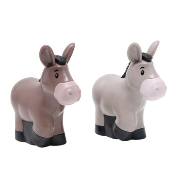 Fisher-Price Replacement Parts for Collectible Little People Noah's Ark Zoo Safari Jungle Animals Playset JLV11 - Replacement Set Pair of Donkey