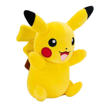 Pokemon Plush Pikachu - 20 cm high - Yellow/red - Official Pokémon Plush Toy for Kids 2+ Years