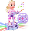 Kiddie Play Remote Control Electric Doll Scooter Toy for Kids