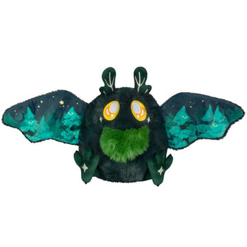 Squishable - Mini Dark Forest Mothman - Mothman Collection - 9 in - Soft Toy Collectible Stuffed Animal - Wing Magnets