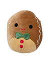 Squishmallows Official KellyToy Squisharoys Holiday Christmas 2023 - Soft Corduroy Fabric - Choose Character and Size (Jordan Gingerbread Boy, 8 Inch)