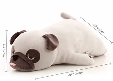 JOSON 20" Stuffed Animal - Pug Plush Pillow Pillow Toy - Boys and Girls Birthday …