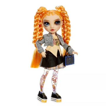 RAINBOW HIGH Sparkle and Shine - Clementine (Orange) - 11" Fashion Doll with Liquid Sparkles on Legs, Shake to See Them Shine, Great for Boys and