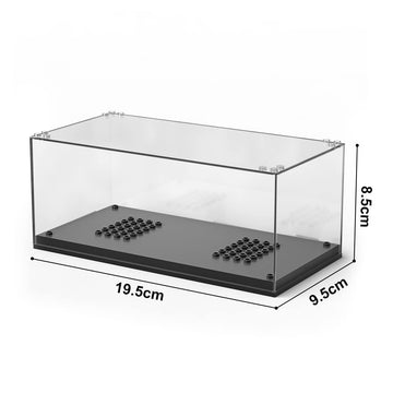 Mould King Clear Display Case with LED Lights for Mould King Speed Champions Cars, Suits MK 27013 27014 or Other Brand's Cars with The Same Size