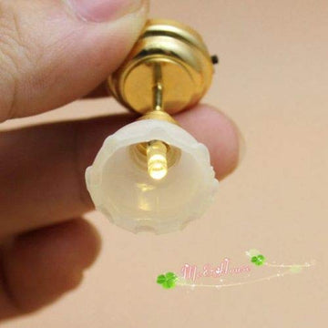 1:12 Scale Dollhouse Miniature Bedroom Chandelier LED Light mounting to Ceiling; Height 3.5CM