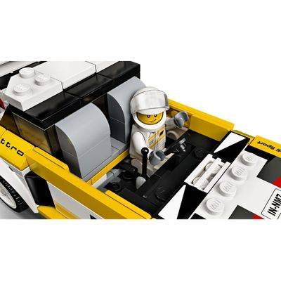 LEGO Speed Champions 1985 Audi Sport Quattro S1 76897 Toy Cars for Kids Building Kit Featuring Driver Minifigure (250 Pieces)