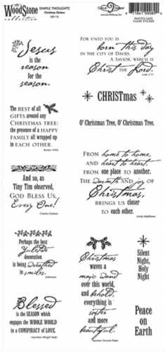 Fiskars Simple Thoughts Sticker, Christmas