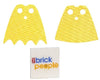 LEGO Accessories: Superheroes Replacement Batgirl and Robin Yellow Capes (Starched)