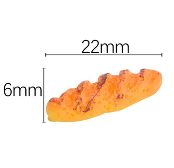 6Pcs 1/12 Miniature Bread Dollhouse Decoration Accessories, DIY Micro Landscaping Decor