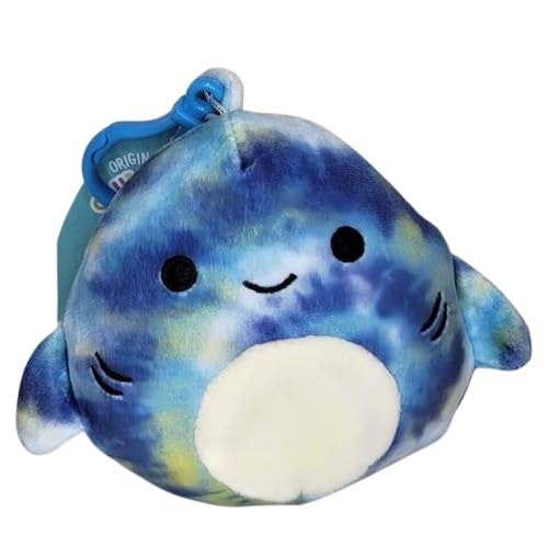Squishmallows Luther the Shark 3.5 Inch Clip-On Plush