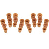 24 Pcs Miniature Bonsai Flower Pots, 1:12 Scale Dollhouse Pottery Garden Accessories, Red Pottery