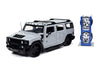 Jada Toys Just Trucks 1:24 2003 Hummer H2 with Rack Die-cast Car Grey, Toys for Kids and Adults, 32310