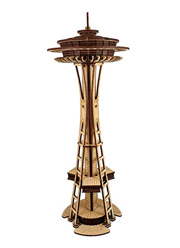 Space Needle Seattle 89 Piece 15" Laser-Cut Wood Model