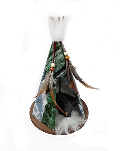 9" Height Native American Teepee - Eagle - DC09120C
