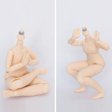 XiDonDon Big 1/8 Scale BJD Doll Body 16cm (6.3 inch) Height Action Figure Body Doll Model, White Skin Color,1/8 BJD Doll Accessories