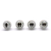 Arcity 4 Pcs/Lot 24mm Arcade LED Push Buttons Illuminated 1P 2P 3P 4P Players Lit with Microswitch for Arcade Machine Games Console Parts 5V White New