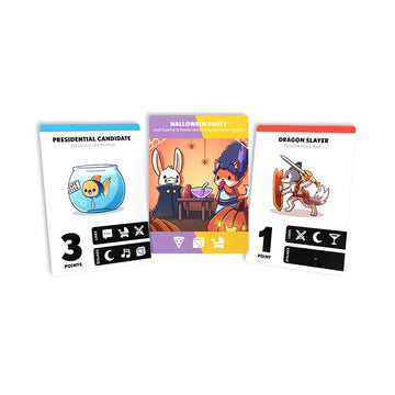 Unstable Games - Wrong Party Base Game - Delightfully quirky card game for tweens, teens, & adults - Draft style deck-building game - 2-5 players ages