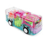 Miracland Transparent Mechanical Gear Bus - Electronic Vehicle With Universal Wheels, Lights, and Music - STEM Concept Racer Car Toy