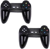 2Pcs Black Dollhouse Model Gamepad Model Gamepad Wireless Game Controller Dollhouse Decoration 1:12 Dollhouse Decor Accessories