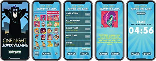 One Night Ultimate Super Villains, Family Friendly Party Game, Fun Game for Kids & Adults, Engaging Social Deduction, Fast-Paced Gameplay, Hidden