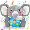 Aitbay Plush Elephant Music Baby Toys 0 to 6 Months, Cute Stuffed Animal Light Up Baby Toys Newborn Baby Musical Toys for Infant Babies Boys & Girls