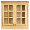 Melody Jane Dollhouse Light Oak Double Wall Cabinet Display Unit 1:12 Kitchen Furniture