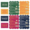 Xovnfp Mahjong Tile Shufflers 4 Pack, Colorful Mahjong Accessories with Fun Sayings, 1mm Thick PVC Mixers with Scalloped Edges, for Mah Jong Players