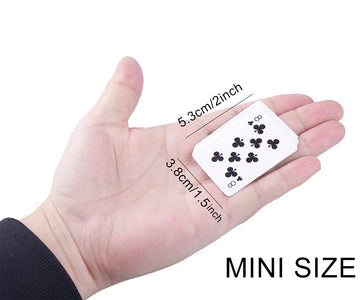 GNYOHUA 5 Decks Mini Playing Cards Party Favor, Miniature Poker Cards Traveling Decks Cards Festival Party Game Supply for Kids and Adults, 2 X 1.5