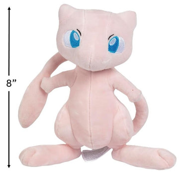 Pokemon Mew 8" Plush - Officially Licensed - Generation One - Authentic Soft Stuffed Animal Toy Figure - Gift for Kids, Boys, Girls - 2+
