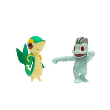 Pokemon Battle Figure Pack Machop and Snivy, Machollo & Serpifeu