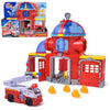 Paw Patrol - Fire Rescue Fire Station - Marcus Car Figure - Sound & Light Effects - Kids Toy - Ages 3+