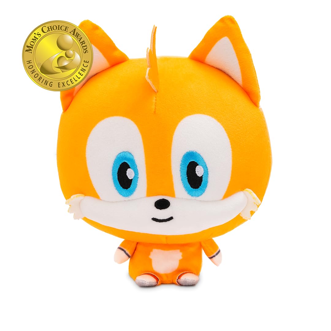 TeeTurtle Tails 5" Sonic The Hedgehog Cloudheads Plushie - Cute Weighted Soft Stuffed Officially Licensed Sega Stuffed Animal