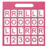 Eccentfit Solo Mahjong Practice Board Pink, Mahjong Charleston Trainer Solo Practice Board for Left Right Across Passing Order Professional NMJL Style