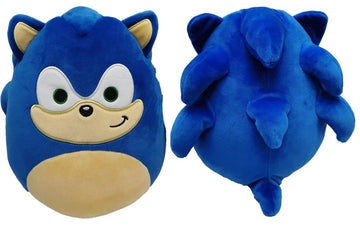Squishmallows Kellytoy SEGA Sonic, Knuckles, Tails, Shadow Plush Toy (8/'' Set of 4 Sonic), 8 inch (SQK2821)