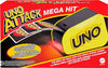Mattel Games UNO Attack Mega Hit Card Game with Random-Action Launcher with Lights & Sounds & 112 Cards, Kid, Teen & Adult Game Night Gift Ages 7