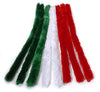 Darice 1084-19 8-Piece Crazy Stems for Craftwork, 30mm by 50cm, Christmas Colors