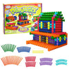 POPULAR PLAYTHINGS Playstix Construction Toy Set with Building Sticks for STEM and Classroom Use, for Kids Ages 4 and Up - 150 Piece Kit